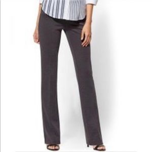NWT Dk heather grey Sz 2 NY&Co city stretch pants